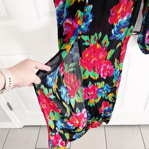 Rat & Boa Ferreira Floral Sheer Maxi Dress - Picture 9 of 13